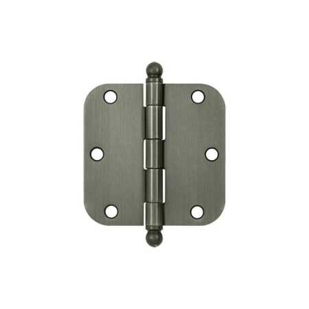 Deltana S35R515A-BT Ball Tip 5/8 Radius Hinge Antique Nickel, 10PK S35R515A-BT-XCP10